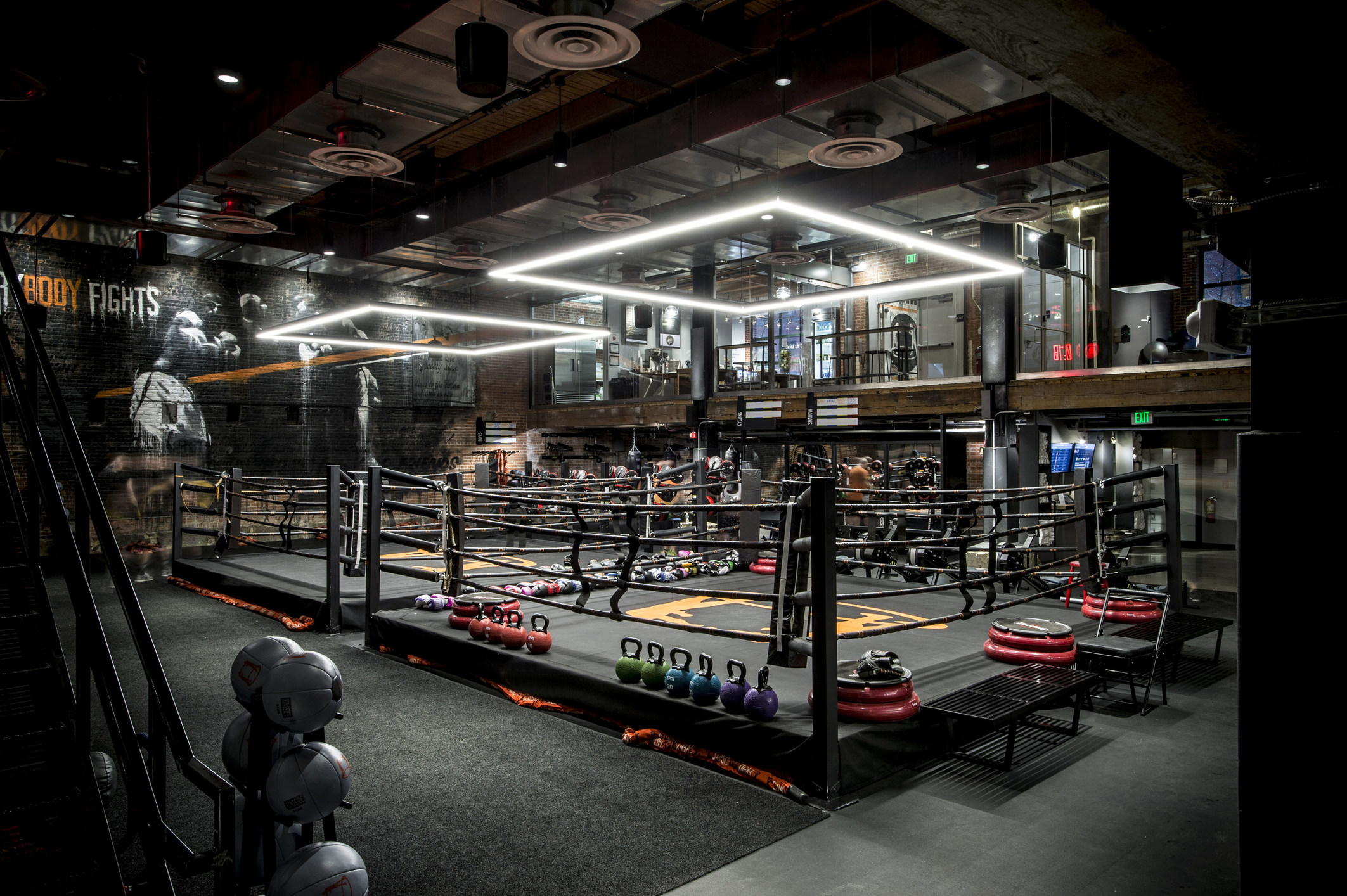 Picture of boxing gym.